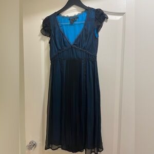 NWOT Marc Jacobs Midnight Blue Midi Silk Dress